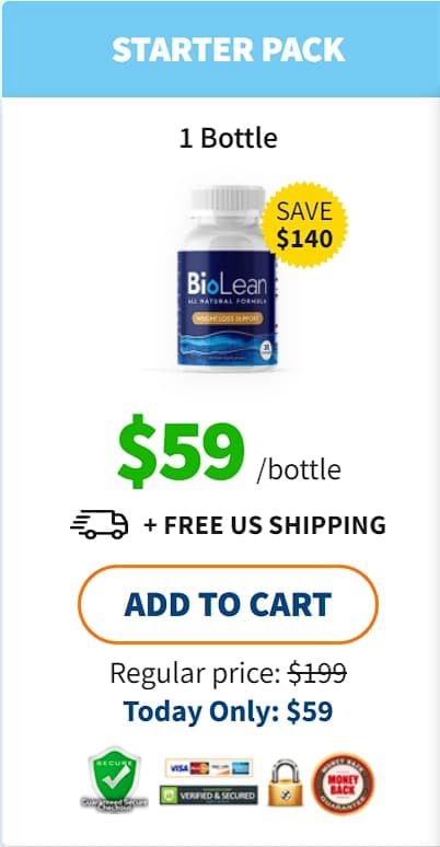 order one bottle biolean