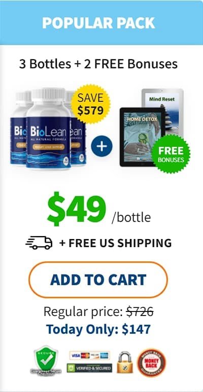 order three bottle biolean